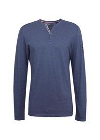 Tom Tailor, Herren Langarmshirt, Blaumeliert