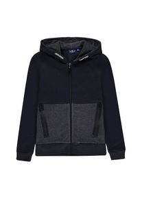 Tom Tailor, Sweatjacke, Kobaltblau / Dunkelgrau
