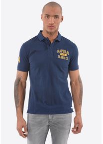 Kaporal5 Kaporal, Herren Poloshirt 'Lotus White', Dunkelblau / Goldgelb