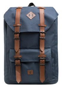 INDICODE JEANS, Damen Backpack 'Heiss', Navy / Braun