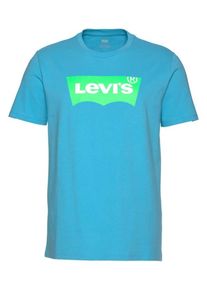 Levi's LEVI'S, Herren T-shirt 'Housemark Graphic Tee', Hellblau / Neongr&uuml;n / Wei&szlig;