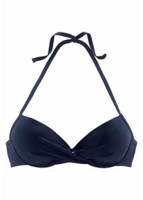 s.Oliver RED LABEL Beachwear, Damen Push-up-Top 'Spain', Navy