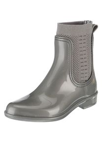Tommy Hilfiger, Damen Stiefelette 'RAIN BOOT', Silbergrau