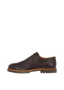 Bianco, Herren Derby-Schuhe 'AON', Schoko / Orange