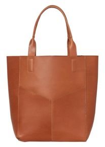 Pieces, Damen Shopper Tasche, Cognac