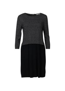 EDC by Esprit, Damen Strickkleid, Grau / Schwarz
