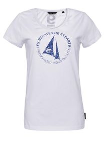Code-Zero, Damen T-Shirt 'St. Barth', Dunkelblau / Weiß