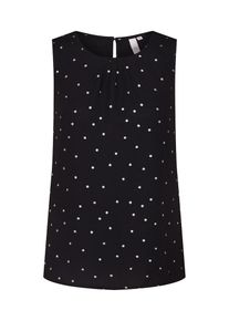 Q/S Designed By, Damen Top, Grau / Schwarz