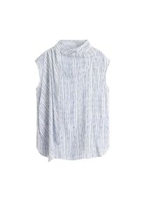 Mango, Damen Bluse 'Lara', Blau / Weiß