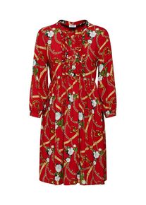 Liu Jo JEANS, Damen Kleid 'ABITO TS.NAV ST.ALL', Gold / Grün / Rot / Weiß