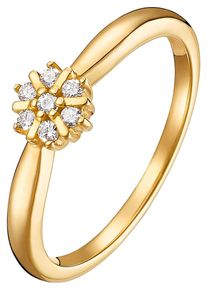 Christ, Damen ring, Gold / Wei&szlig;meliert