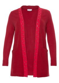 SheeGOTit, Damen Strickjacke, Karminrot / Hellrot