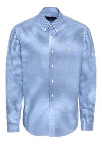 Polo Ralph Lauren, Herren Hemd 'SL BD PPCSPT-LONG SLEEVE-SPORT SHIRT', Blau / Weiß