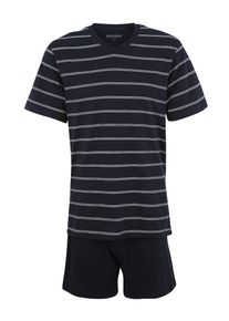 Schiesser, Herren Pyjama, Navy / Wei&szlig;