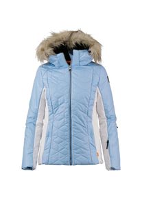 Icepeak, Damen Skijacke 'CLAUDIA', Beige / Hellblau / Wei&szlig;