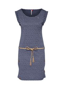 Ragwear, Damen Kleid 'Tag Zig Zag', Beige / Navy