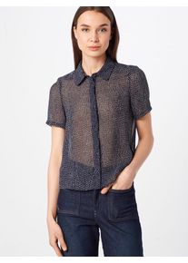 Véro Moda VERO MODA, Damen Bluse 'VMDOTTY', Nachtblau / Weiß