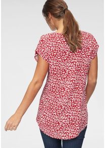 Cheer, Damen Shirtbluse, Rot / Wei&szlig;