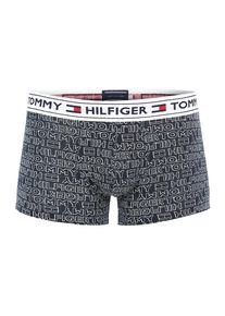 Tommy Hilfiger Underwear, Herren Trunks 'REPEAT LOGO', Navy / Wei&szlig;
