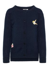 name it, M&auml;dchen Strickjacke, Saphir / Mischfarben