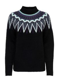 Jacqueline de Yong, Damen Pullover, Pastellblau / Dunkelgrau / Dunkellila / Schwarz / Weiß