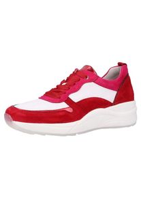 Gabor, Damen Sneaker, Rot / Wei&szlig;