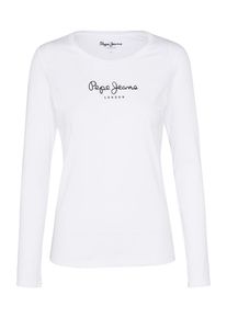 Pepe Jeans, Damen Langarmshirt 'NEW VIRGINIA L/S', Wei&szlig;