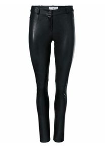 Heine, Damen Lammnappa-Leggings, Schwarz