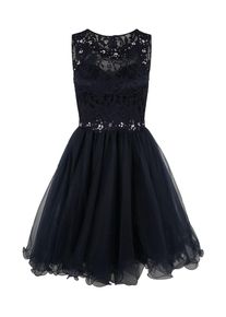 Laona, Damen Cocktailkleid mit Tüllrock, Dunkelblau