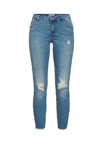 Only, Damen Jeans 'Car', Blue Denim / Dunkelblau / Rot