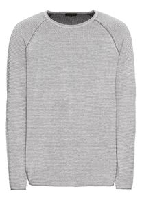 Review, Herren Pullover 'CN 2TONE', Graumeliert
