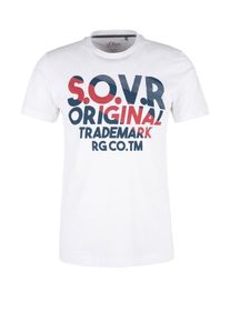 s.Oliver RED LABEL, Herren T-Shirt, Blau / Rot / Weiß