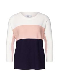 Only, Damen Pullover 'Regitze', Blau / Rosa / Wei&szlig;
