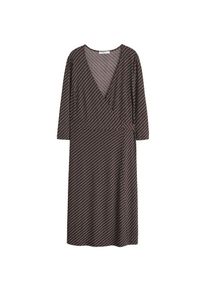 Violeta by Mango, Damen Kleid 'Crossdi', Rot / Schwarz / Weiß