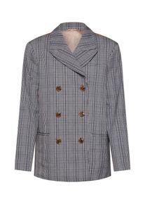 POSTYR, Damen Blazer 'Possophie', Braun / Grau / Schwarz / Weiß