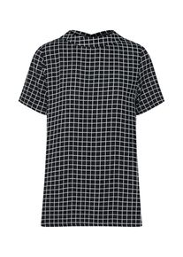 Street One, Damen Top, Schwarz / Naturwei&szlig;