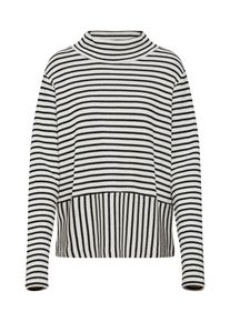 re.draft, Damen Pullover 'Turtle Sweatshirt', Schwarz / Wei&szlig;