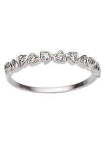 Firetti, Damen Goldring, Silber / Wei&szlig;