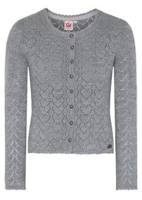Spieth & Wensky SPIETH & WENSKY, Damen Strickjacke 'Krista', Silbergrau