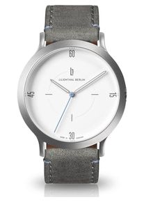 Lilienthal Berlin, Damen Uhr, Basaltgrau / Weiß
