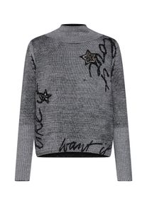 monari, Damen Pullover, Graumeliert