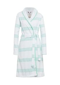 Tom Tailor, Damen Bademantel, Mint / Weiß