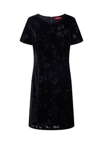 s.Oliver RED LABEL, Damen Samtkleid, Schwarz