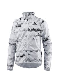 adidas Performance, Herren Laufjacke 'adizero Track', Hellgrau / Schwarz