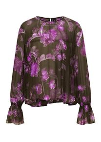 Y.A.S, Damen Bluse, Lila / Schwarz
