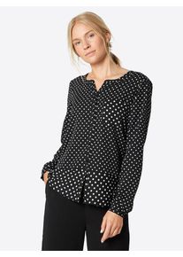 ABOUT YOU, Damen Bluse 'Nadja', Schwarz / Weiß