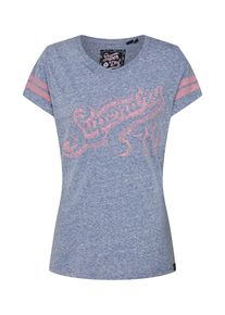 Superdry, Damen Shirt, Blaumeliert / Rosa