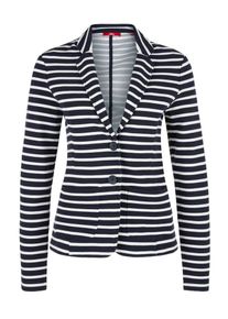s.Oliver RED LABEL, Damen Blazer, Nachtblau / Wei&szlig;
