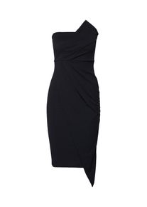 Missguided, Damen Kleid 'BANDEAU ORIGAMI MIDI DRESS', Schwarz