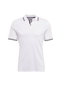 Banana Republic, Herren Polo 'LUX DOUBLE TIPPED', Wei&szlig;